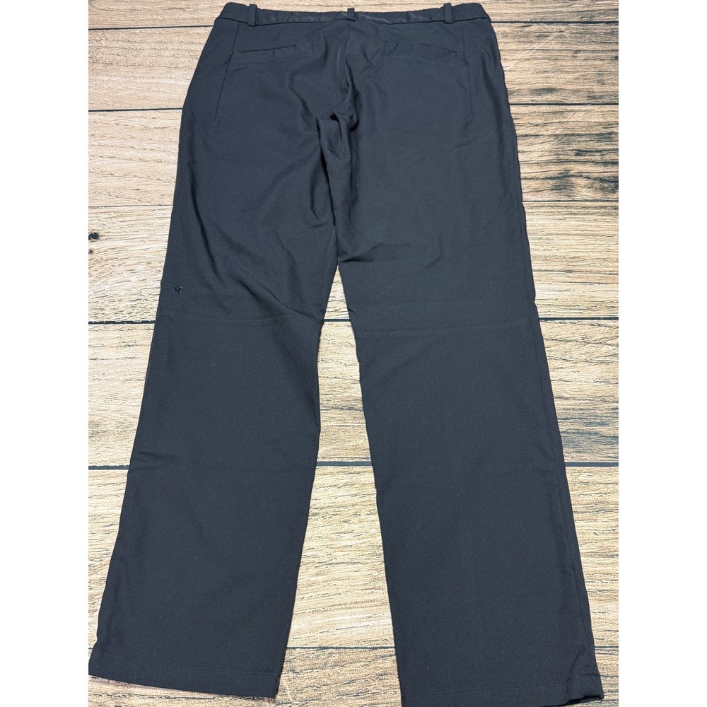 Lululemon ABC Classic-Fit Pants Mens 34 Black Technical Stretch Trousers Casual - Picture 5 of 7